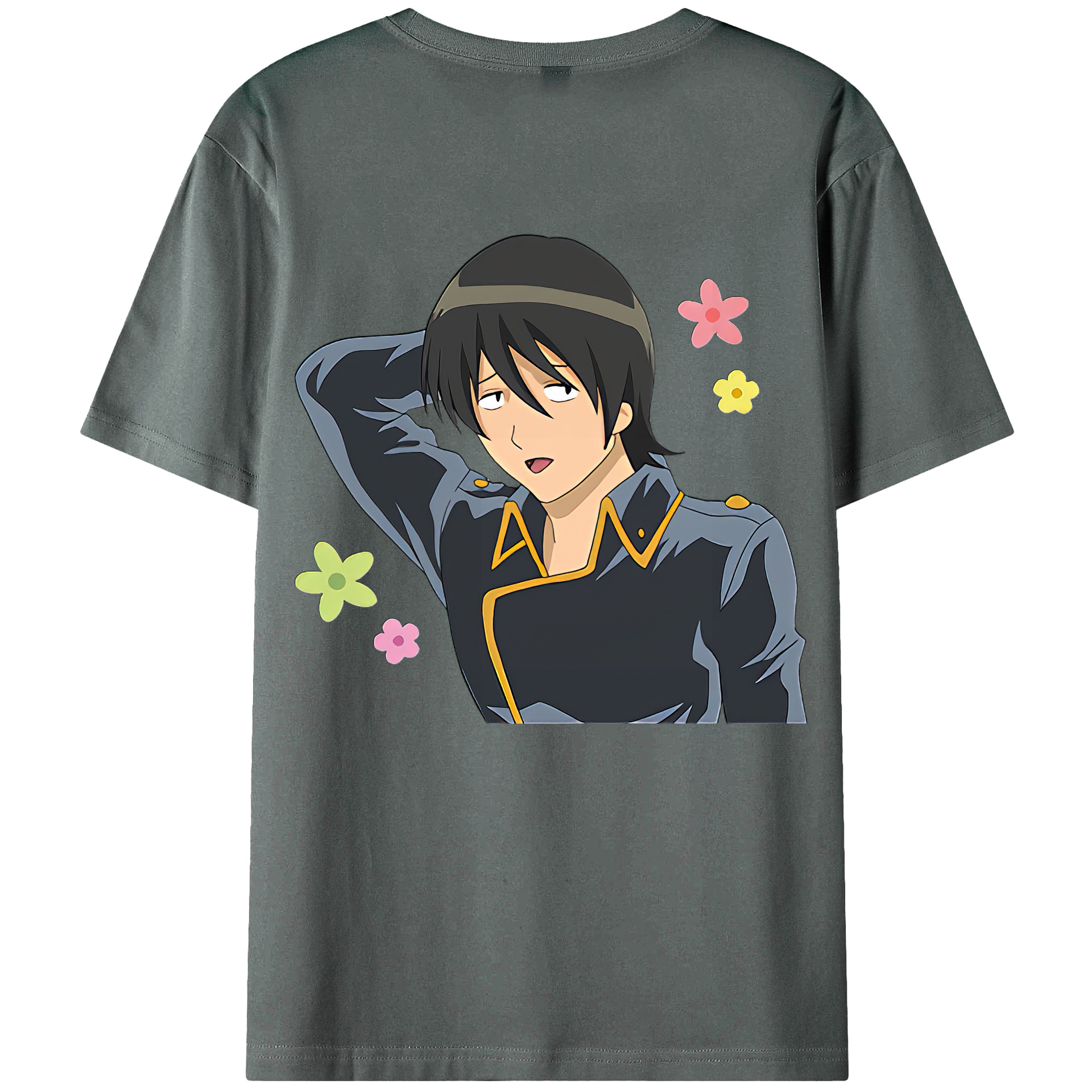 （画像用） ぎんたま 坂田銀時（さかたぎんとき） 神楽 志村新八（しむら しんぱち） GINTAMA Sakata Gintoki Kagura Shimura Shinpachi 綿100％ メンズ半袖Tシャツ（バックプリント） 通気性